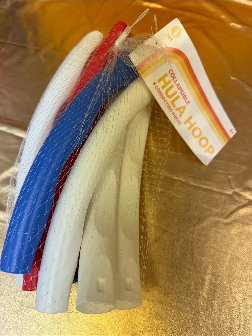Horizon Group Collapsible Hula Hoop Set - Red, White, Blue 27.76 inch hula hoop